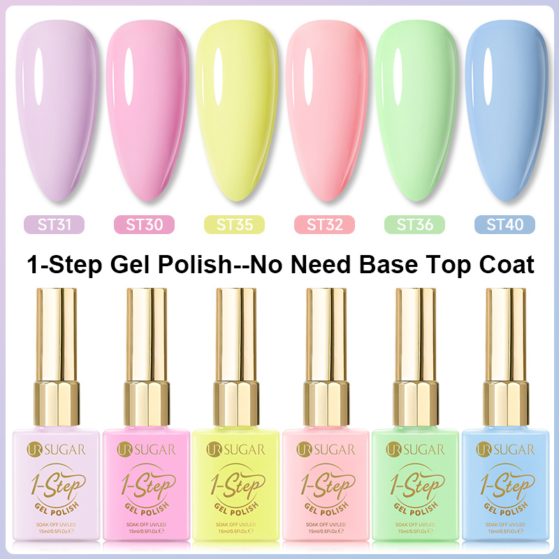 Nail Art One Stroke - UR SUGAR 1/6Pcs 15ml 1-Step Gel