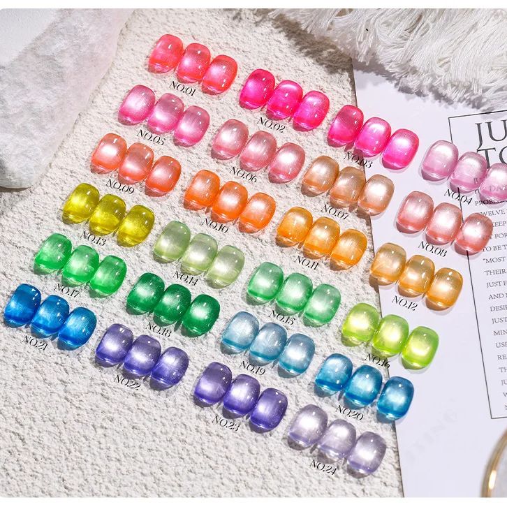 24 Colors 3D Magnetic Fluoresc - Nail Art Emerald Green review and price