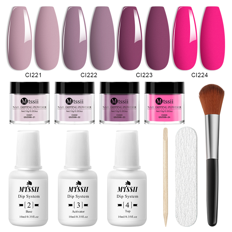 10PCS/Set Dip Nails Powder Kit - Nail Art Chrome review and price