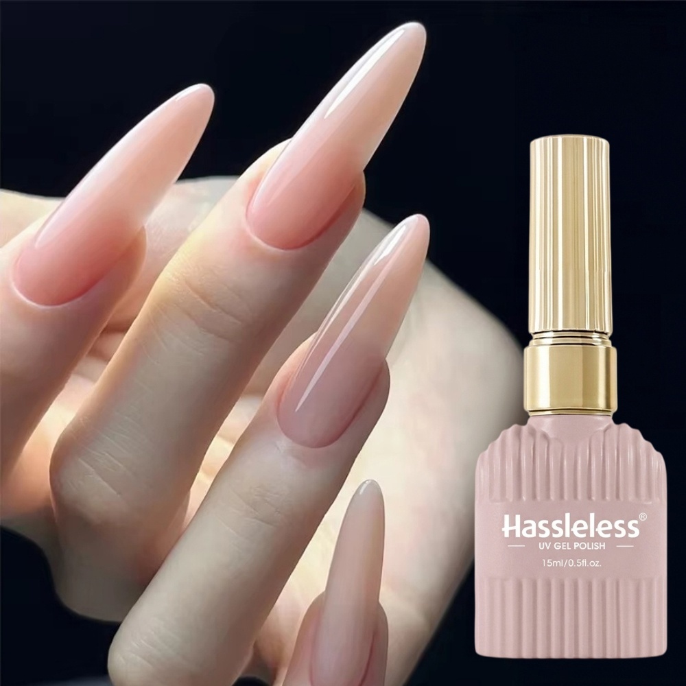 Hassleless 15ml Sheer Nude Pin - Nail Art Natural Pink review and price