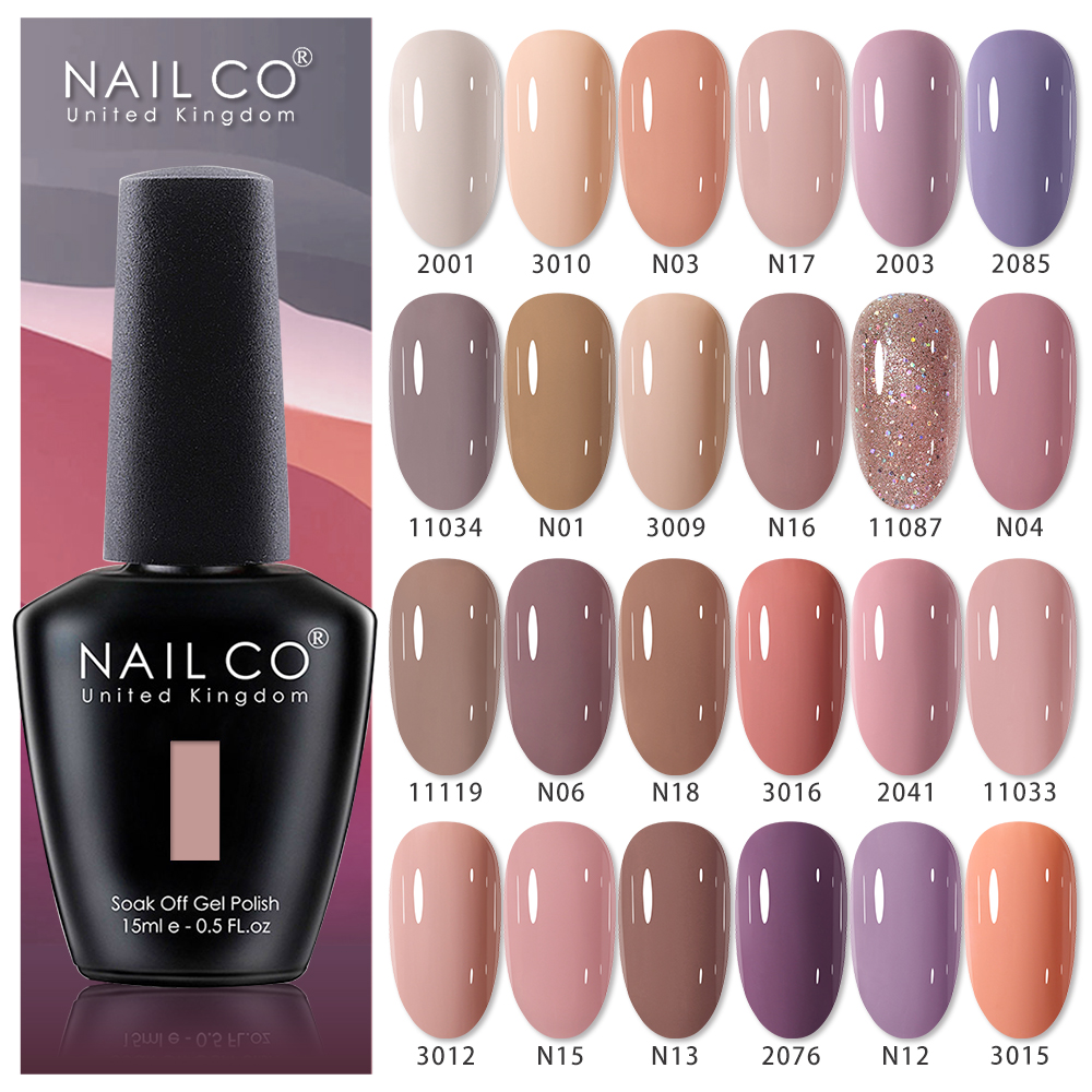 NAILCO 15ml Nude Color Nail Ge - Nail Art Natural Pink review and price