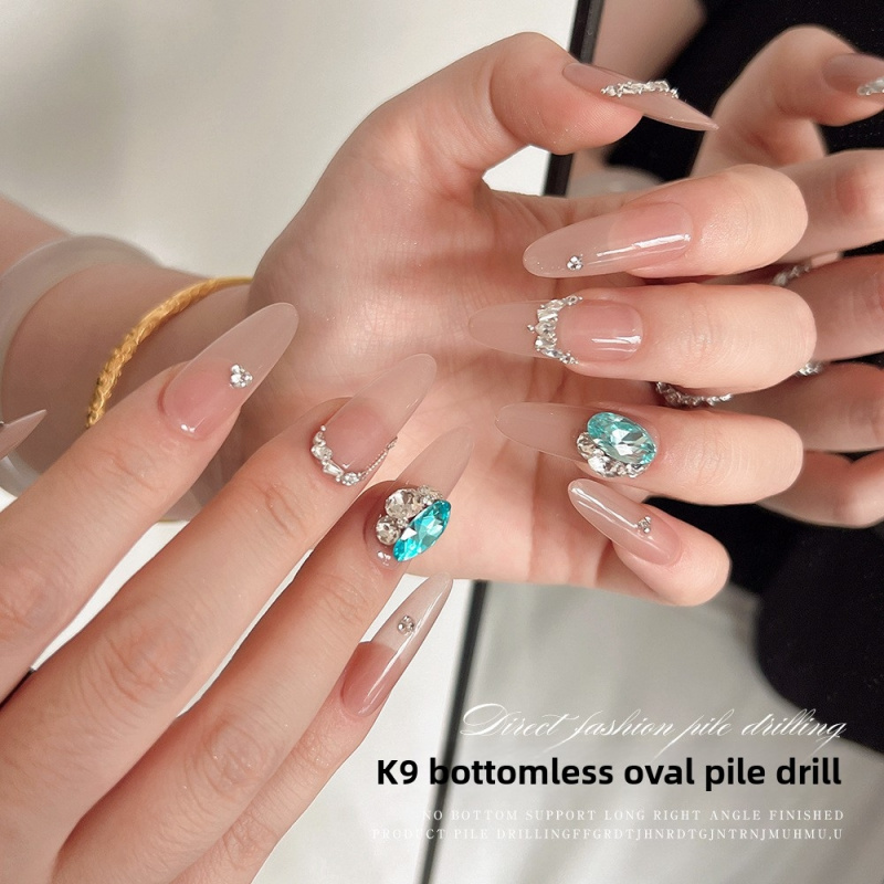 K9 Pigeon Egg Stacked Nail Rhi - Nail Art Emerald Green review and price