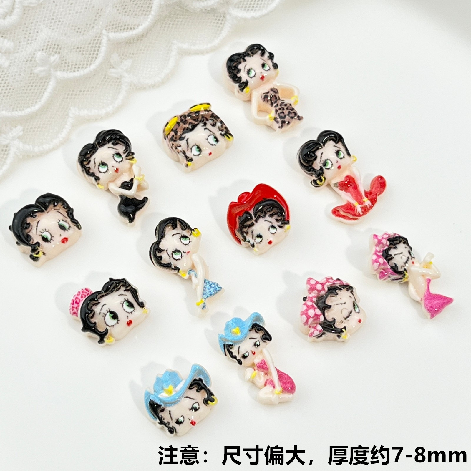 100pcs Cartoon Betty Nail Art  - Nail Art Gel review and price