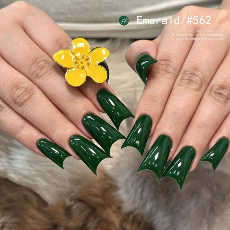 Emerald Green Solid Color Gel  - Nail Art Emerald Green review and price