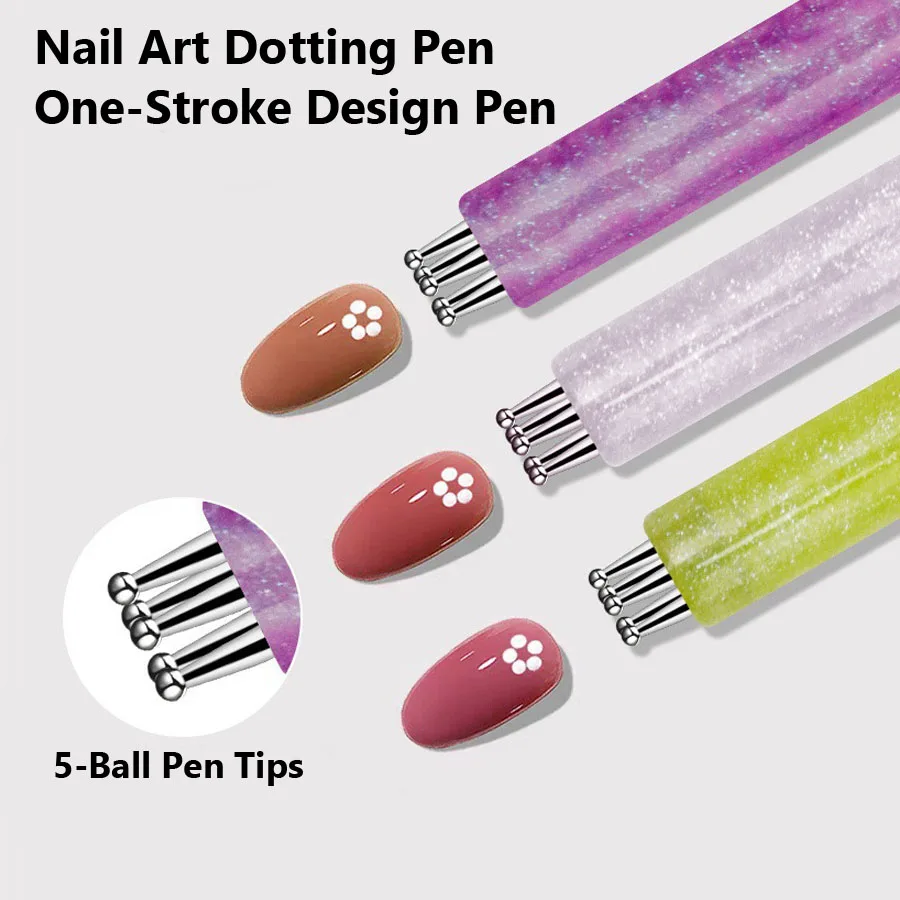 Nail Art Dotting Pen 5 Ball Ti - Nail Art One Stroke review and price