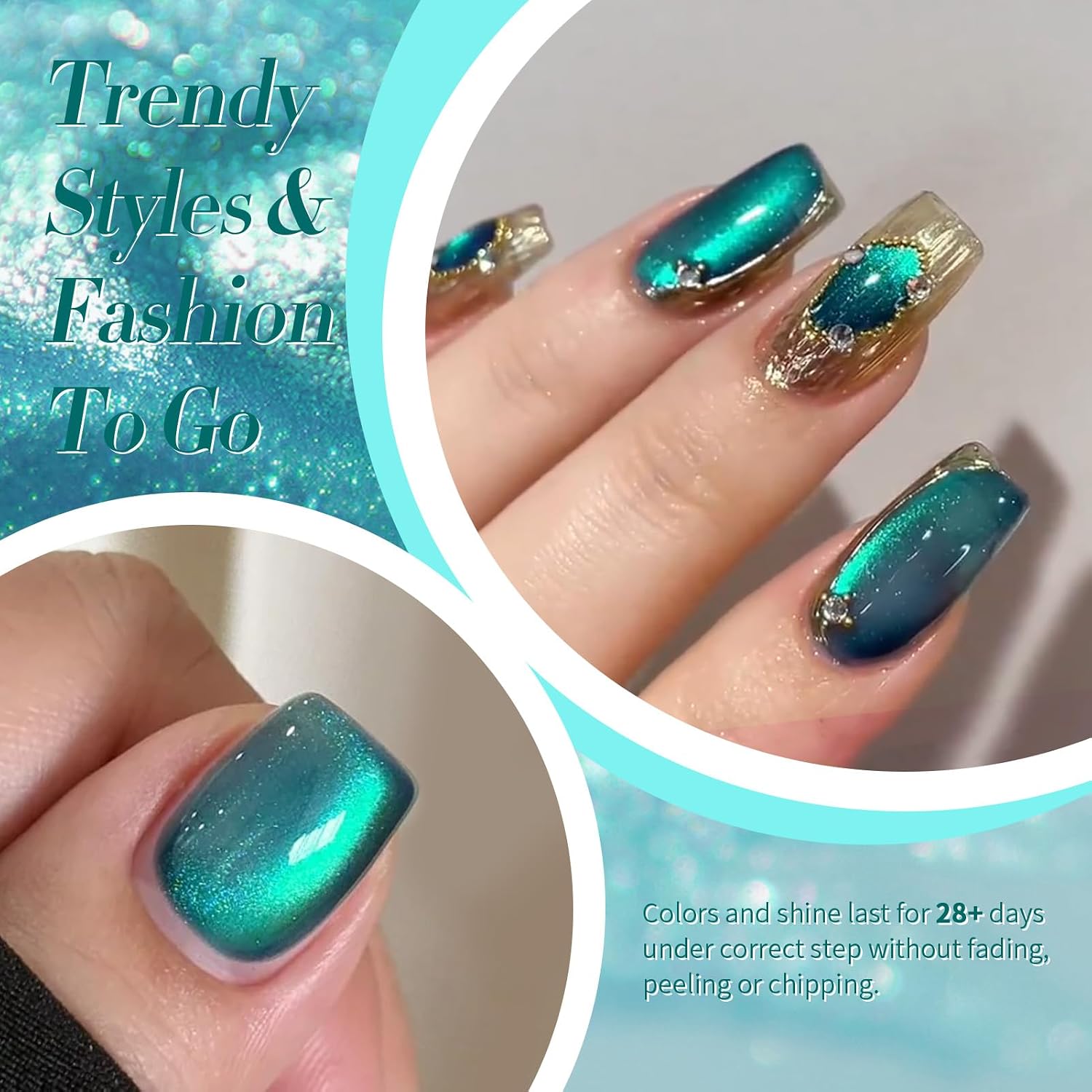 15ml Emerald Green Magnetic Ca - Nail Art Emerald Green review and price