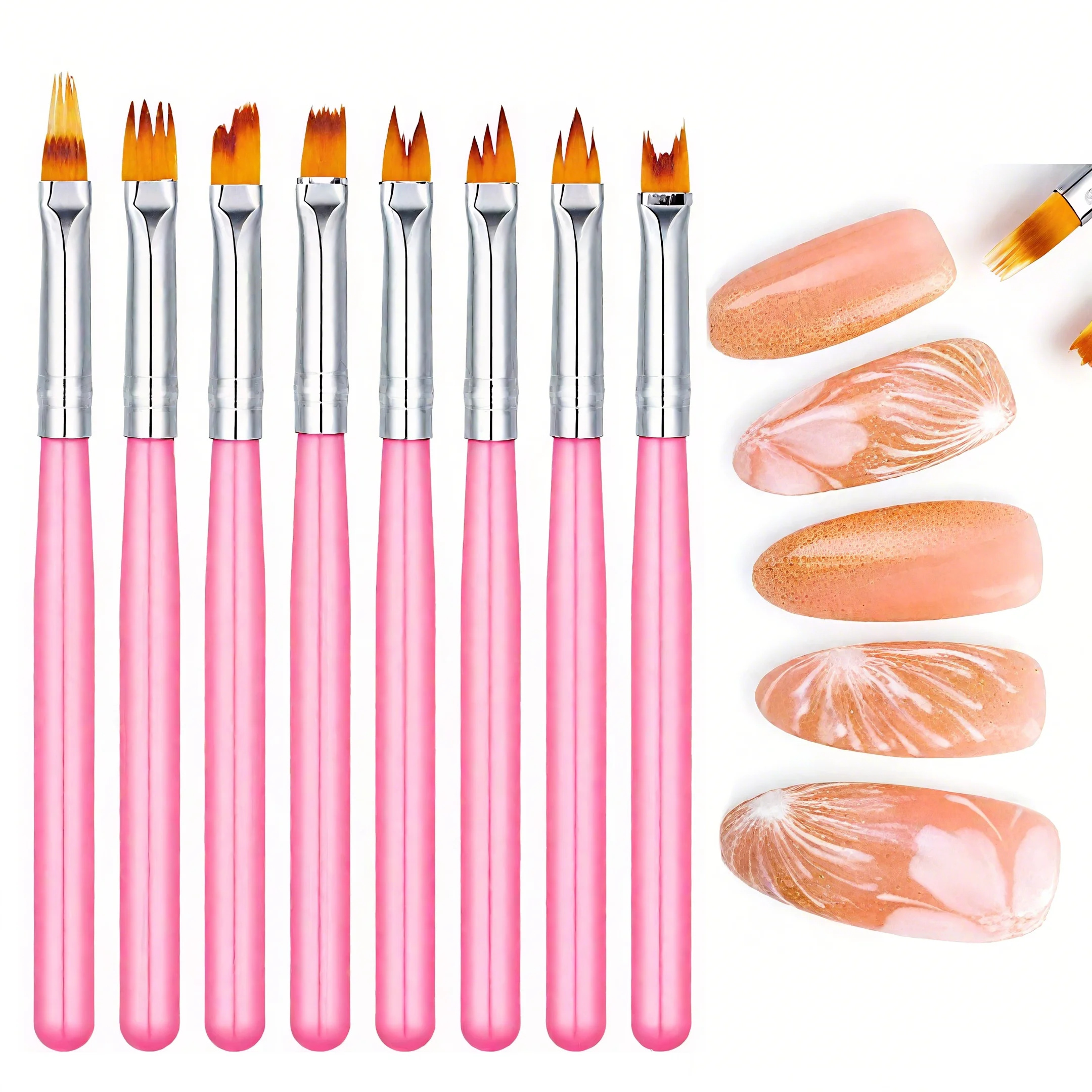 8-Piece Nail Art Brush Set – Z - Nail Art Zig Zag review and price