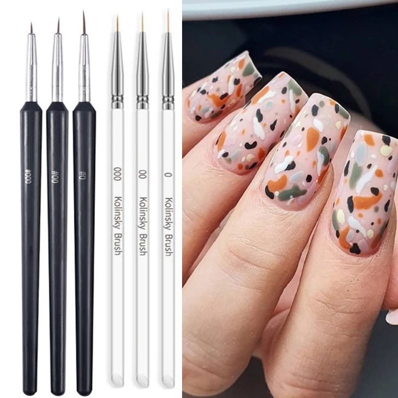 3pcs Nail Art Brush Nail Paint - Nail Art One Stroke review and price