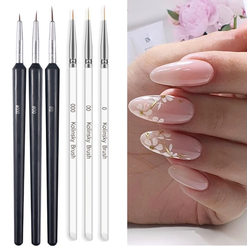 3pcs Nail Art Brush Nail Paint - Nail Art One Stroke review and price