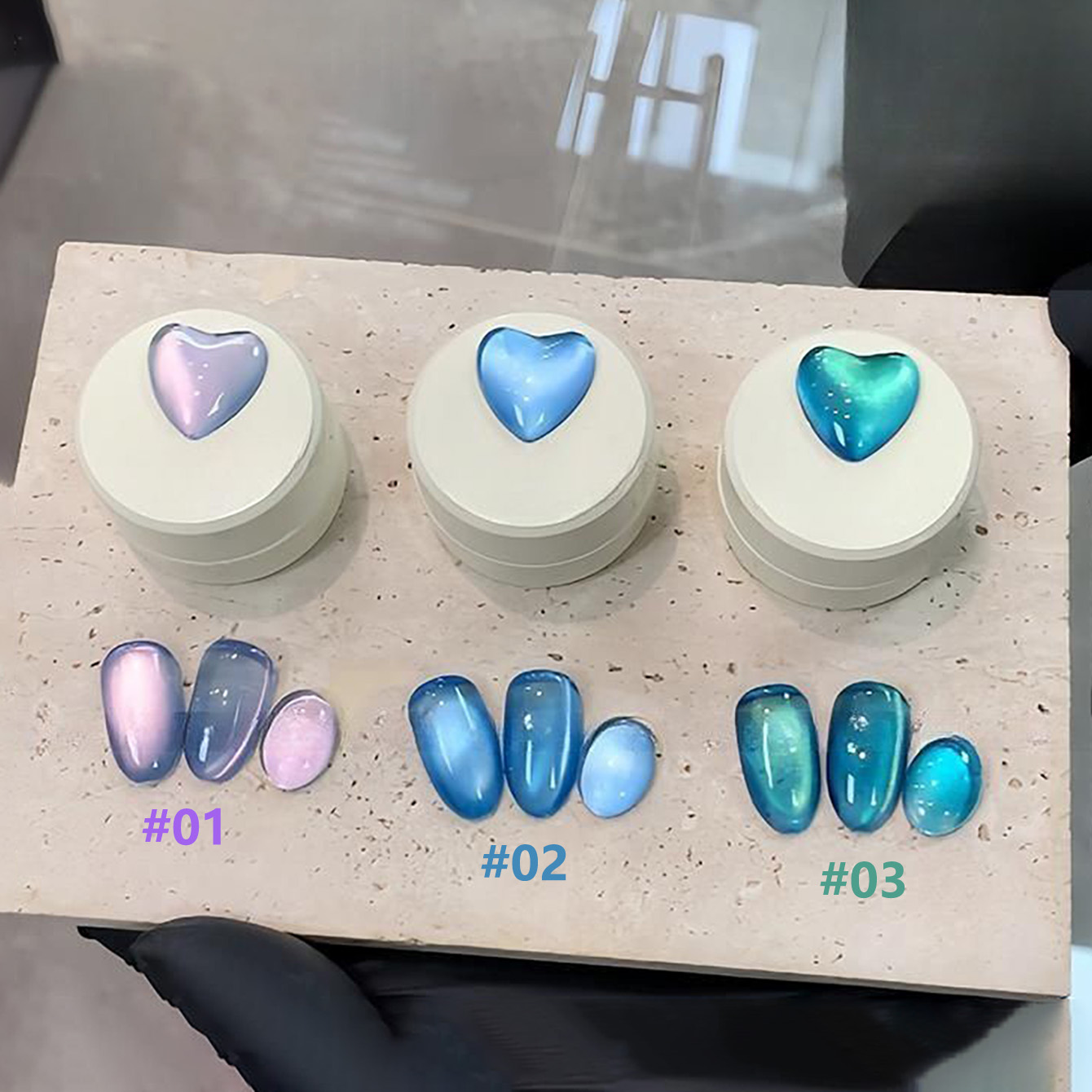 1pcs SHAKA Sea Fantasy Cat Eye - Nail Art Emerald Green review and price