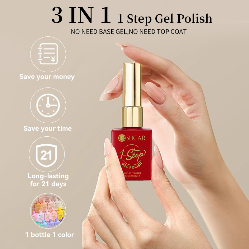 UR SUGAR 15ml 1 Step Gel Polis - Nail Art One Stroke review and price
