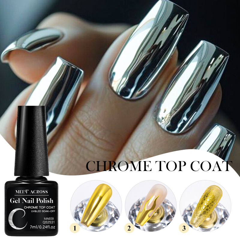 7ML Chrome Top Coat For Mirror - Nail Art Chrome review and price