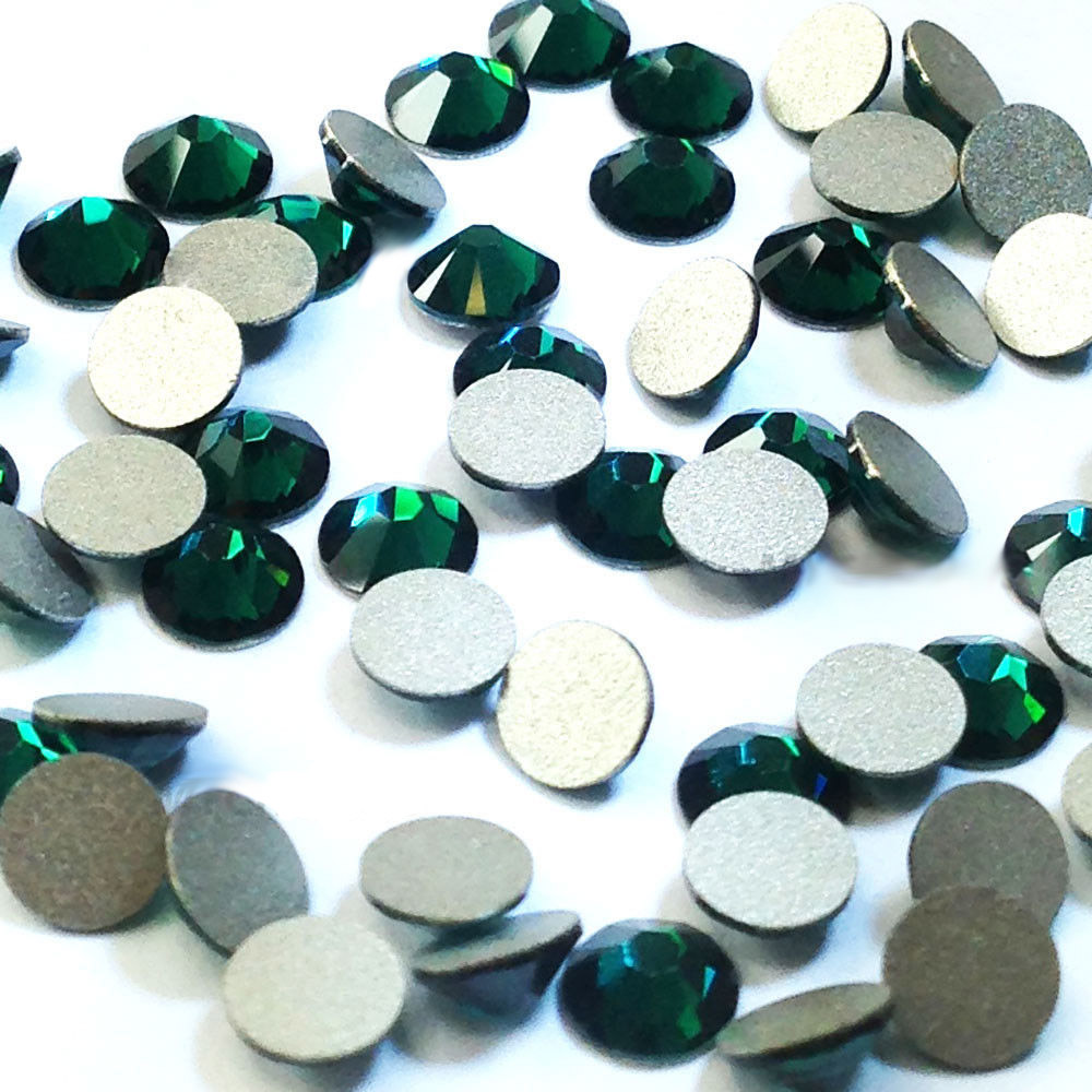 Emerald Green Crystal Flat Bac - Nail Art Emerald Green review and price