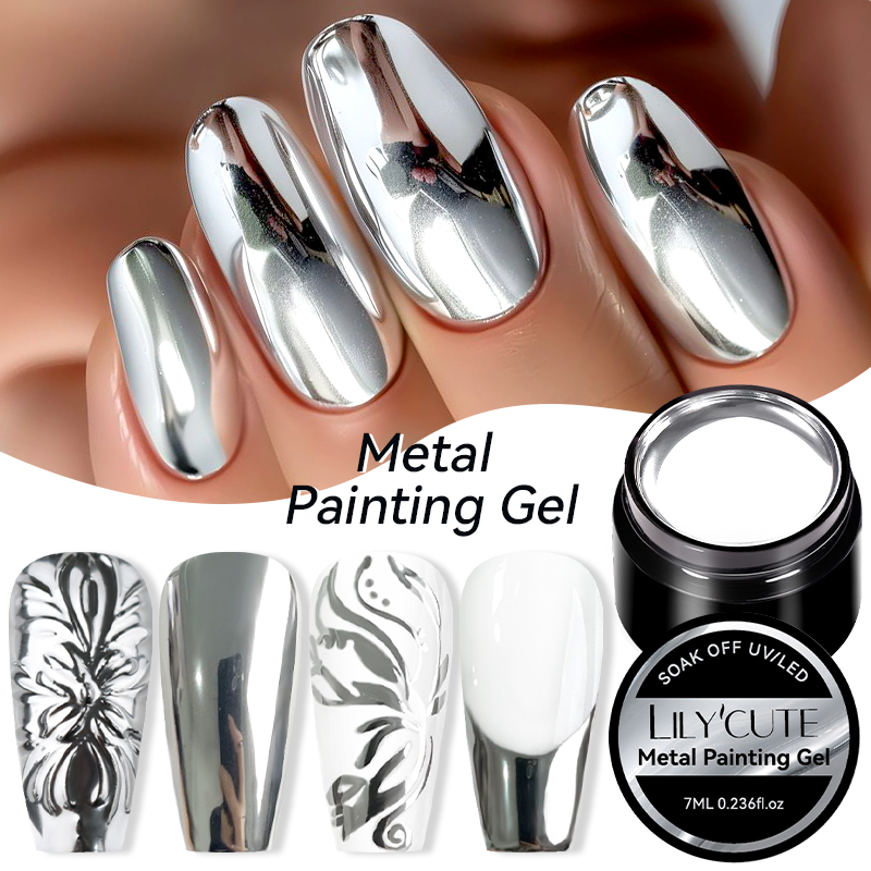LILYCUTE 7ML Metallic Painting - Nail Art Chrome review and price
